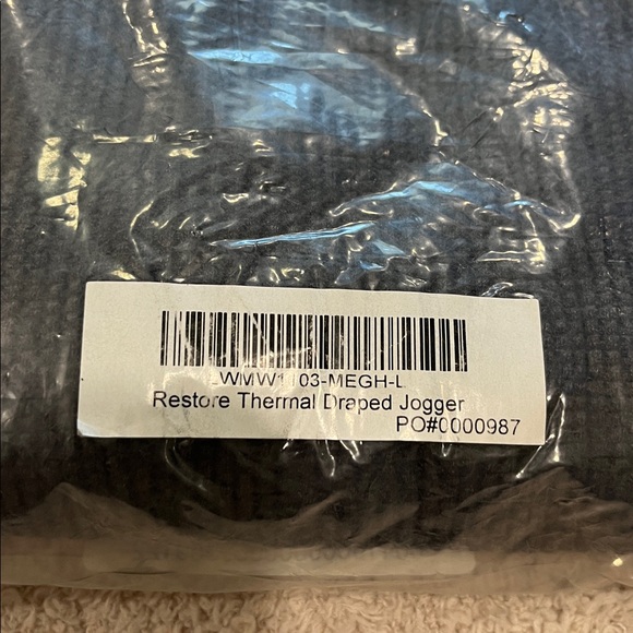 NEW LUNYA Restore Thermal Draped Jogger Mercurial Grey Heather Size Large - Picture 4 of 4